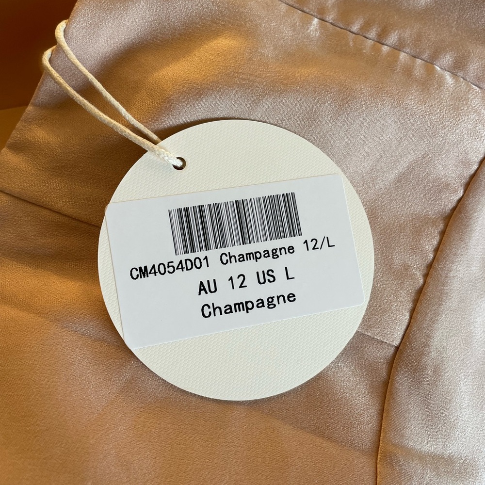 Selfie Leslie Giorgette Side Split MIDI Dress Champagne - Picture 4 of 4